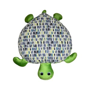 تشک فانتزی لاک‌پشتی پت – پارچه مبلی طرح‌دارسبز، زیپ‌دار، قابل شست‌وشو