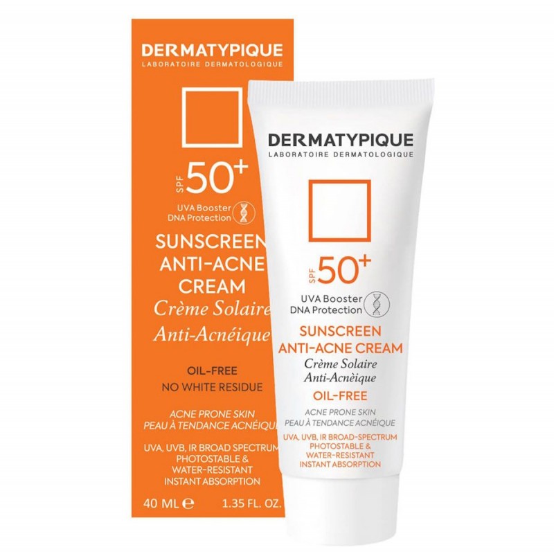 کرم ضد آفتاب بی رنگ پوست چرب و جوش‌دار درماتیپیک