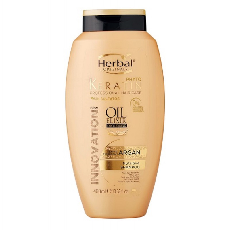 شامپو مو بدون سولفات سری Phyto Keratin مدل Argan Oil هربال