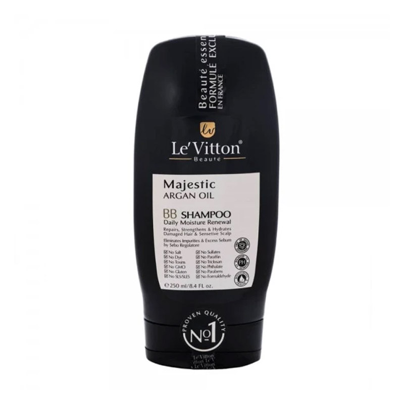 شامپو تقویت کننده و آبرسان مو لویتون مدل BB حجم 250 میل