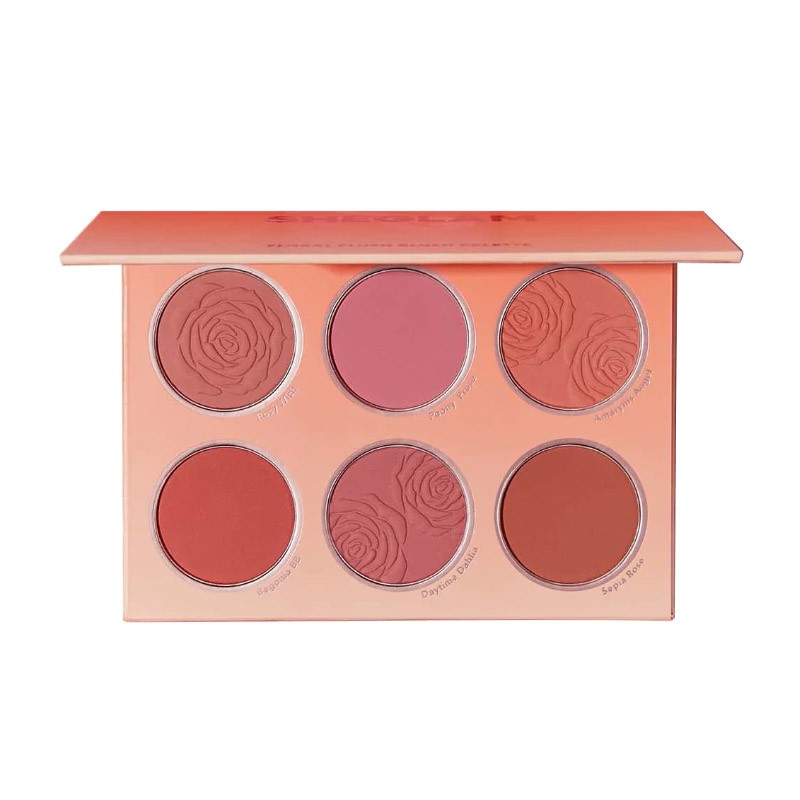 پالت رژگونه 6 رنگ شیگلم مدل Floral Flush Blushing Bouquet