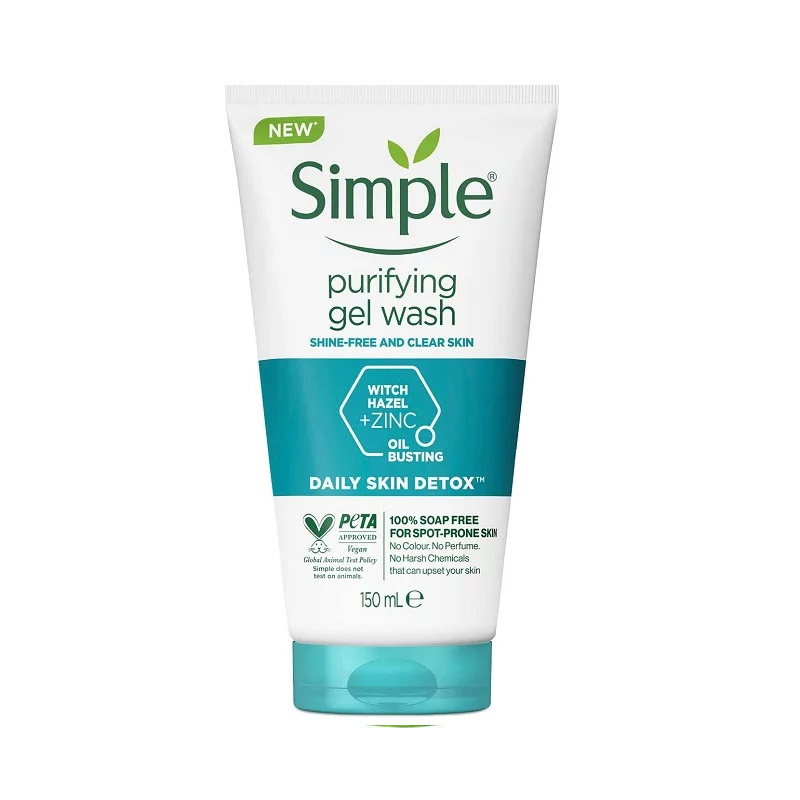 ژل شستشوی پوست چرب سیمپل مدل purifying