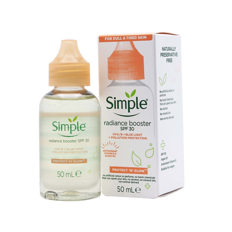 سرم ضد آفتاب و جوانساز سیمپل با spf30