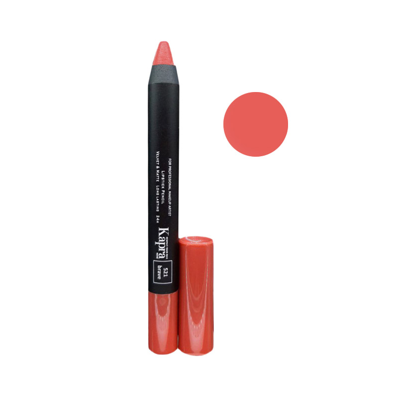 رژ لب مدادی کاپرا رنگ گوشتی کد 521