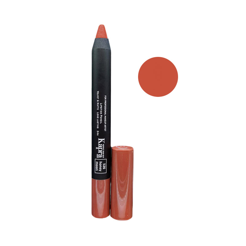 رژ لب مدادی کاپرا رنگ قهوه ای روشن کد 526