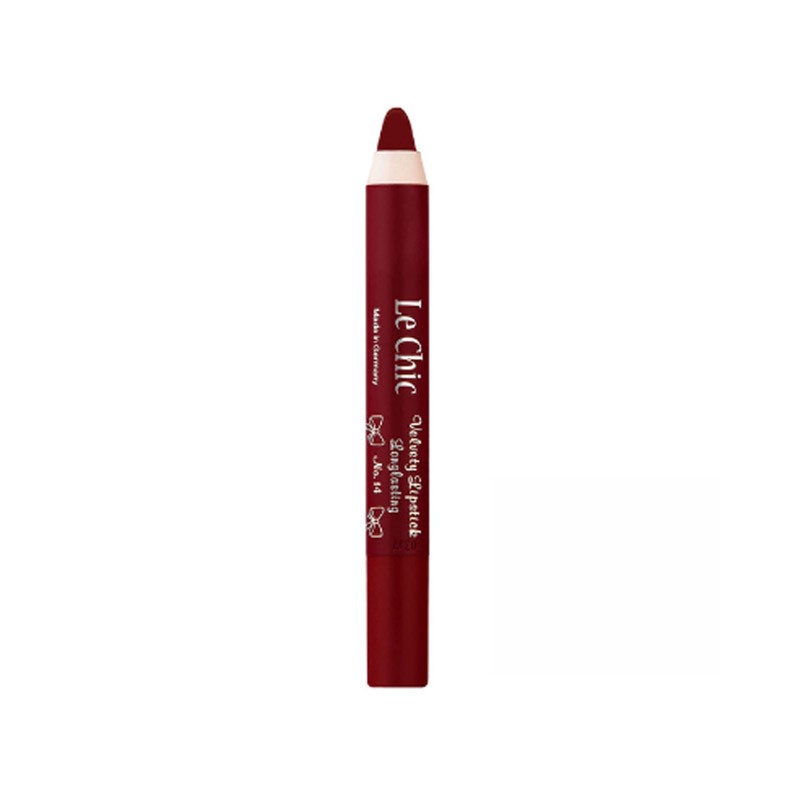 رژ لب مدادی مخملی بادوام لچیک مدل Velvety کد 14