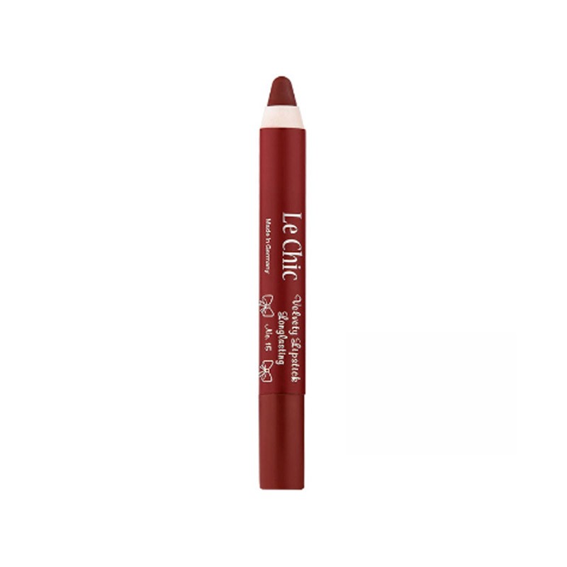 رژ لب مدادی مخملی بادوام لچیک مدل Velvety کد 15