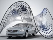 سایبان خودرو ولوو و شارژ اتومبیل با انرژی خورشید