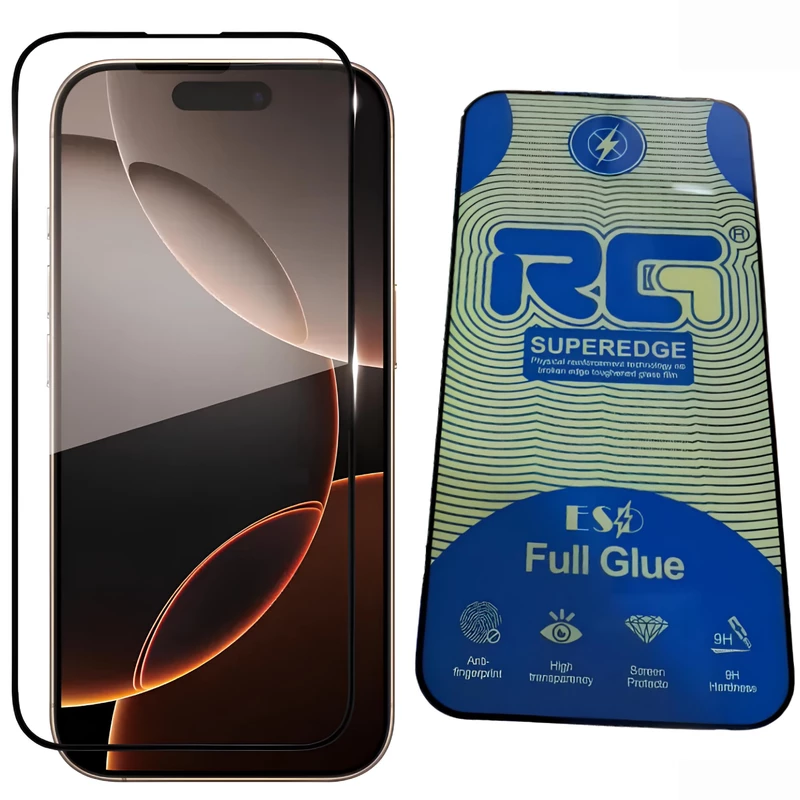 گلس گوشی آیفون 16 تمام چسب SUPEREDGE