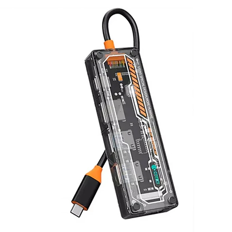 هاب تایپ سی 5 پورت شفاف کوتسی 16021