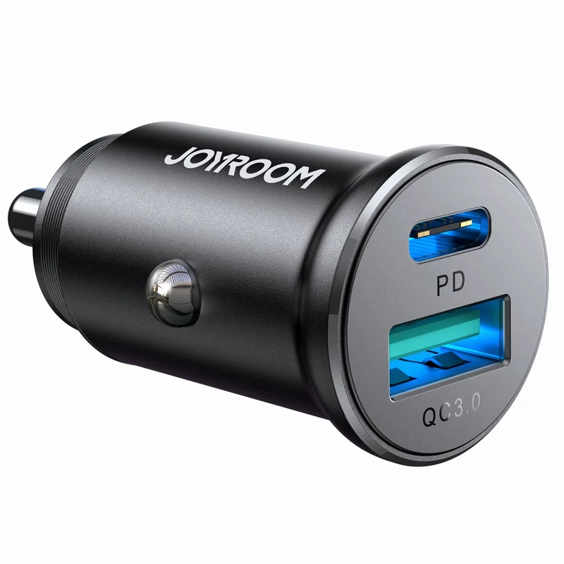 شارژر فندکی فست شارژ ماشین تایپ سی 30 وات جویروم JR-CCN05