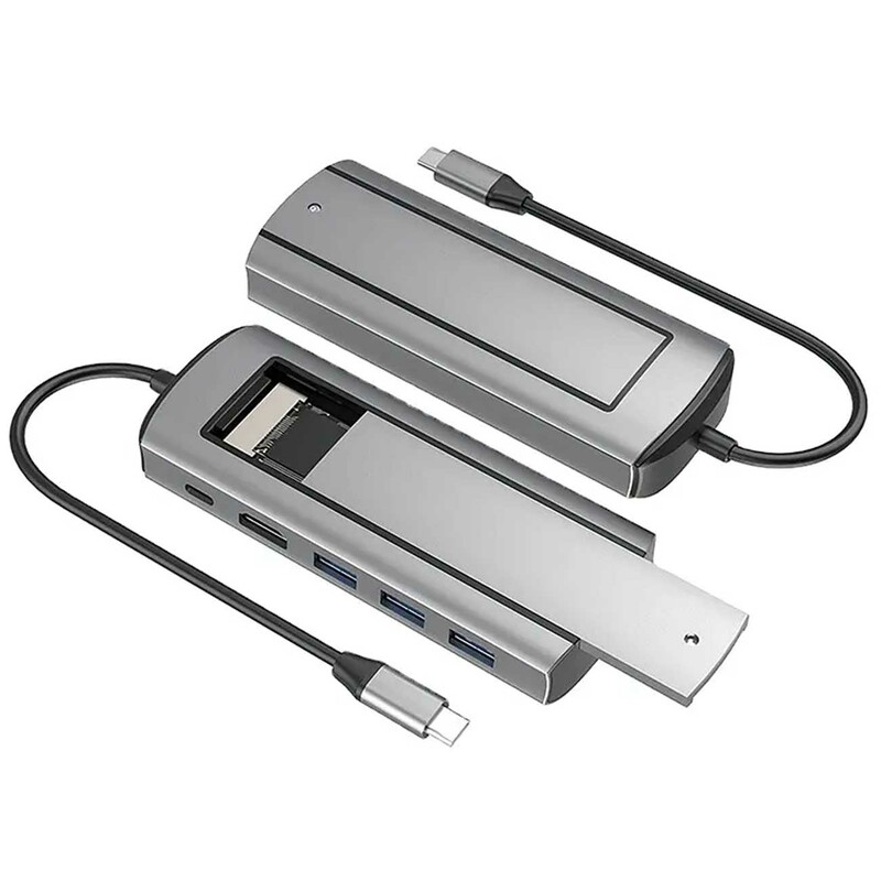 هاب تایپ سی 6 پورت و باکس هارد ام 2 کوتسی 16029