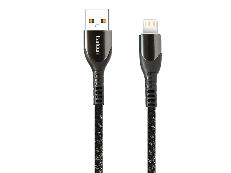 کابل شارژ یو اس بی به لایتنینگ 2.4 آمپر یک متری ارلدام Earldom EC-125