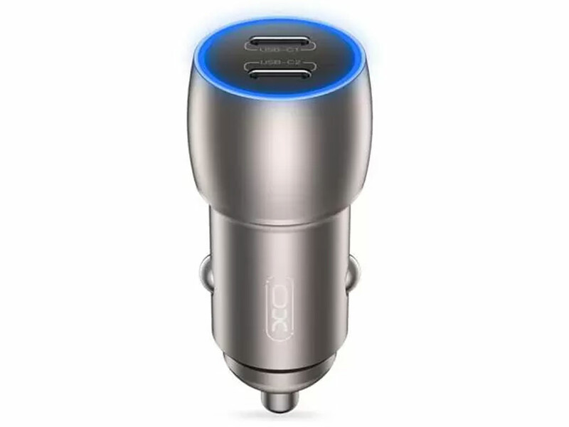 شارژر فندکی تایپ سی دو پورت 40 وات ایکس او XO CC51 Intelligent Dual PD40W Car Charger