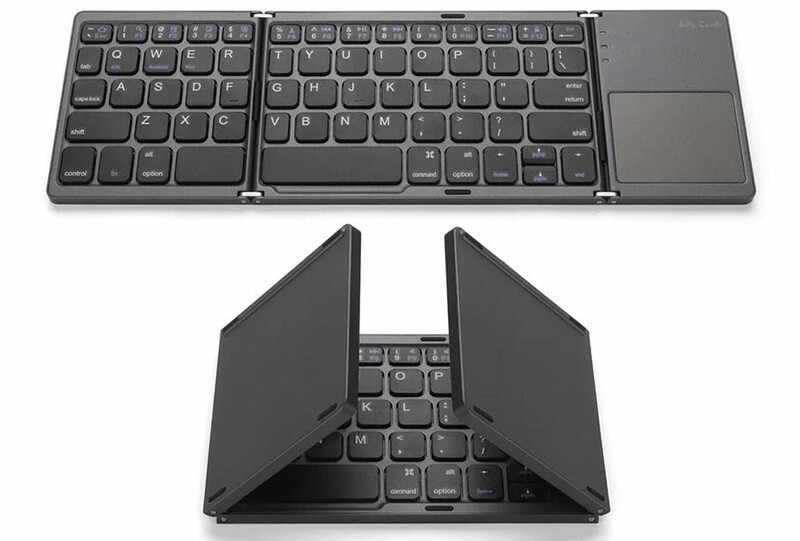 کیبورد بلوتوث تاشو با تاچ پد Foldable Bluetooth Keyboard With Touch Pad B033