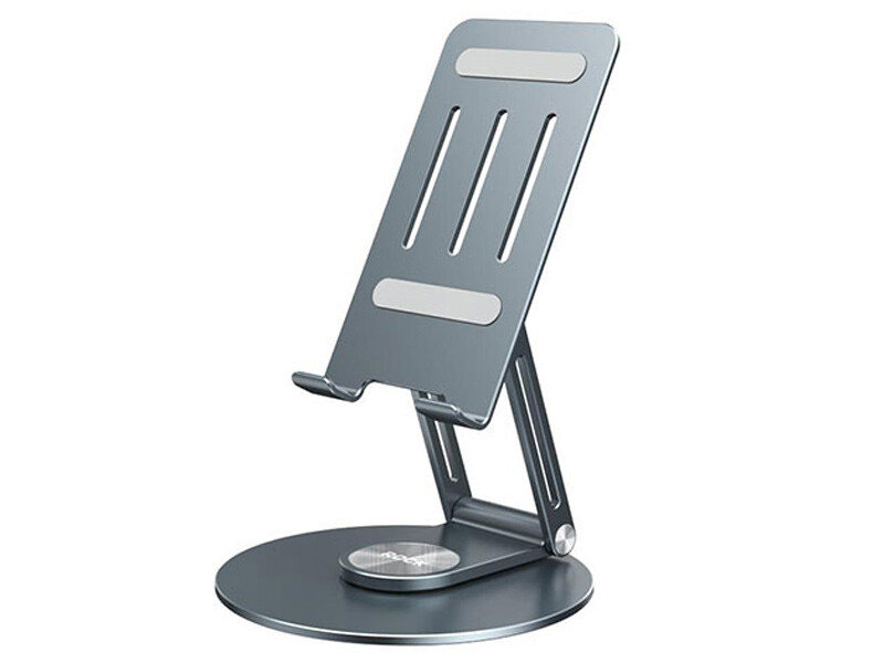 هولدر رومیزی موبایل و تبلت تاشو چرخشی راک ROCK Metal Rotating Foldable Desktop Stand RPH0993