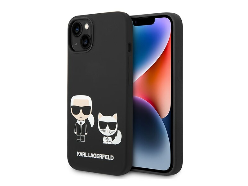 قاب سیلیکونی آیفون 14 پلاس طرح گربه و کارل CG Mobile iphone 14 Plus Cat Karl Lagerfeld Silicone Case
