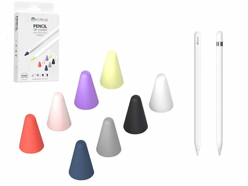 سری سیلیکونی چند رنگ نوک قلم لمسی اپل 1 و 2 کوتتسی Coteetci Pencil Tip Cover Pencil 1/2 CS7072