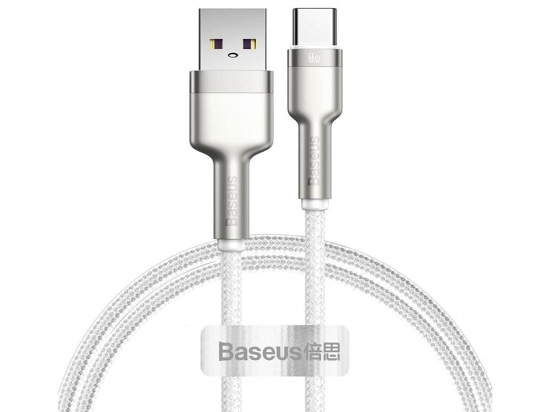 کابل تایپ سی شارژر سریع 66 وات بیسوس Baseus Cafule Series Metal Data Cable USB to Type-C 1m CAKF000101