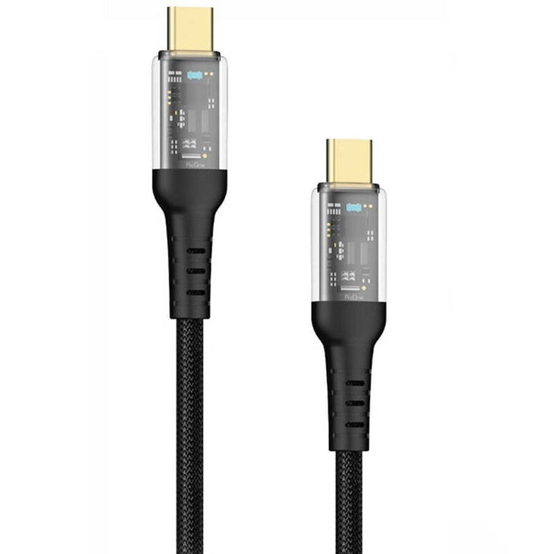 کابل دو سر تایپ سی فست شارژ یک متری 60 وات پرووان PCC113