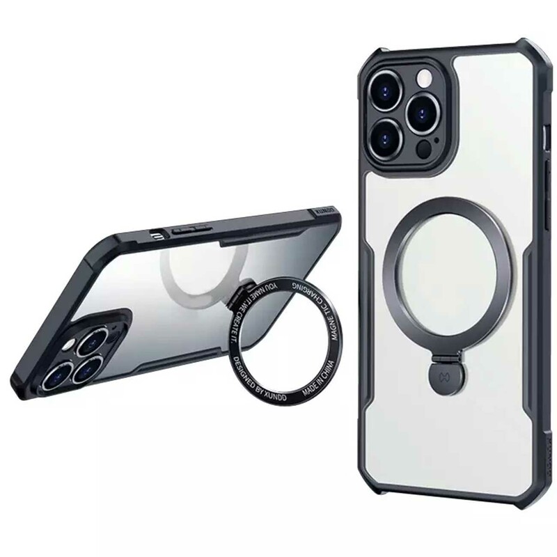 قاب مگ سیف شفاف گوشی آیفون 13 پرومکس حلقه انگشتی یاندو Beetle