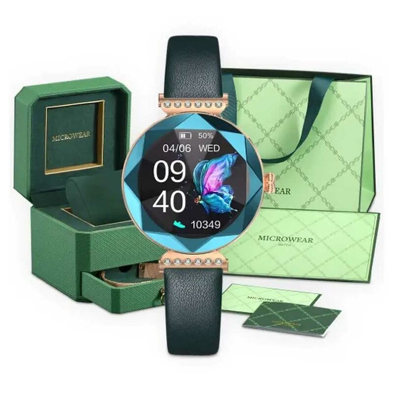 ساعت هوشمند زنانه و دخترانه گرین GNSWAROSWBL