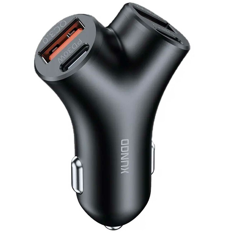 شارژر فندکی فست شارژ ماشین تایپ سی 30 وات یاندو XDCH-105