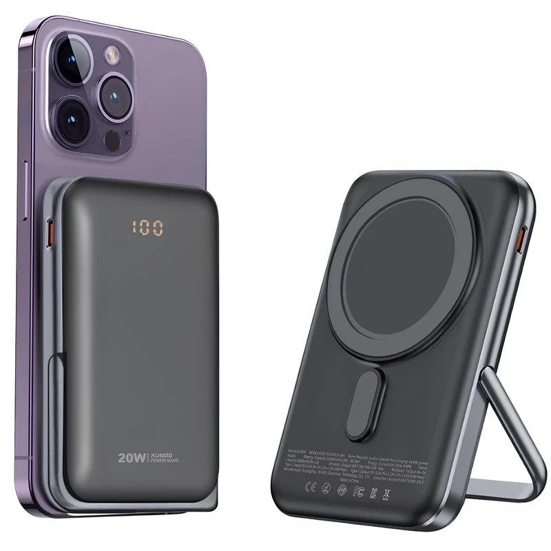 پاور بانک وایرلس مگنتی 15 وات و تایپ سی 20 وات 10000 یاندو XDCH-084