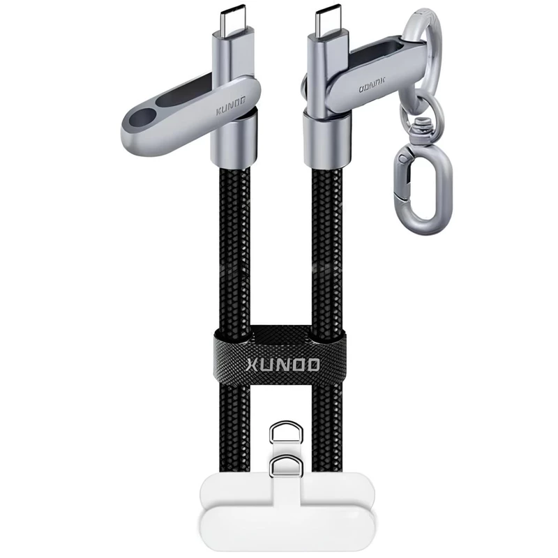 کابل سوپر فست شارژ تایپ‌ سی به تایپ سی کراس‌بادی 240 وات 1.2 متری یاندو XDDC-029