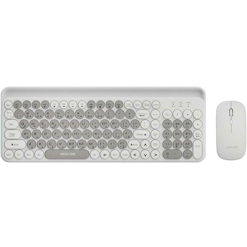 ست موس و کیبورد بی سیم گرین GNWLDUKYBKGY