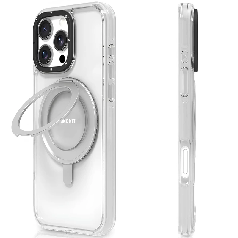 قاب مگ سیف حلقه انگشتی شفاف آیفون 16 پرو یانگ کیت ZDzhj001