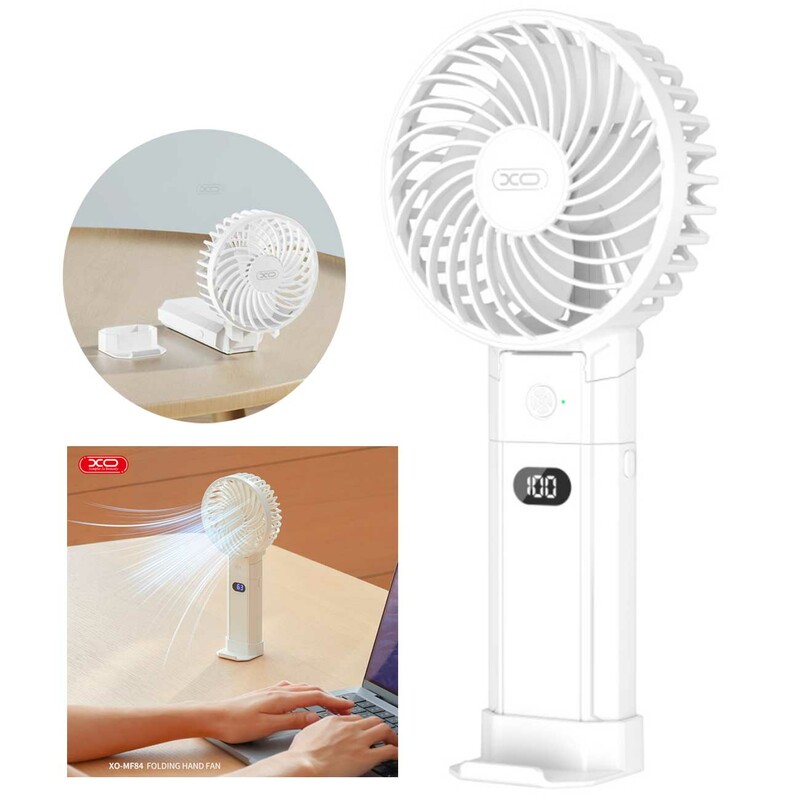 پنکه دستی و رومیزی شارژی تاشو ایکس او MF84