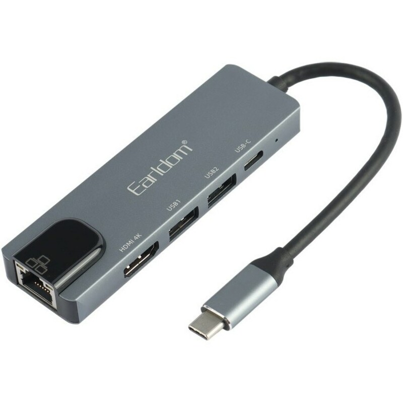 هاب تایپ سی 5 پورت ارلدام ET-W27