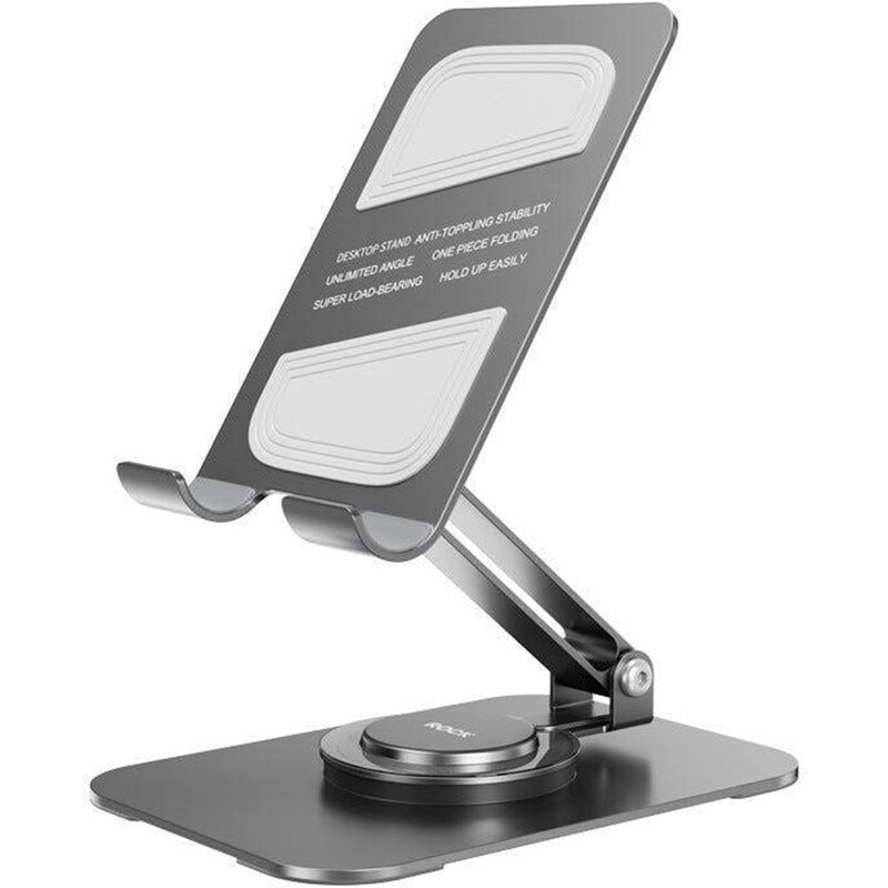 هولدر موبایل و تبلت رومیزی تاشو چرخشی 360 درجه راک RPH1003