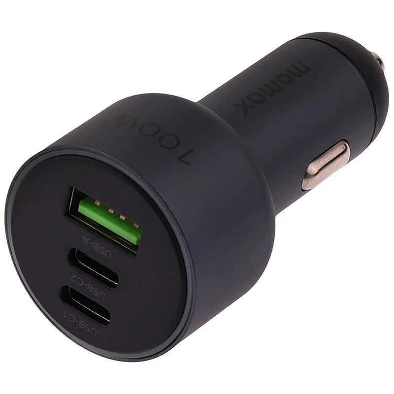 شارژر فندکی فست شارژ ماشین تایپ سی 100 وات مومکس UC17