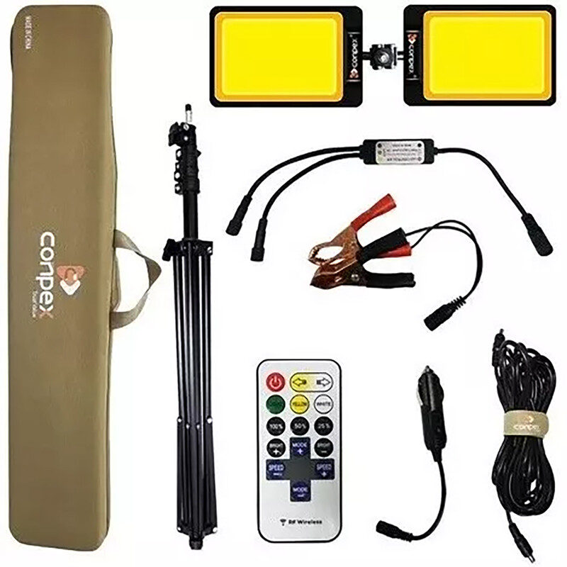 چراغ کمپینگ 2 پر COB کانپکس با سه پایه FR-27 COB RF