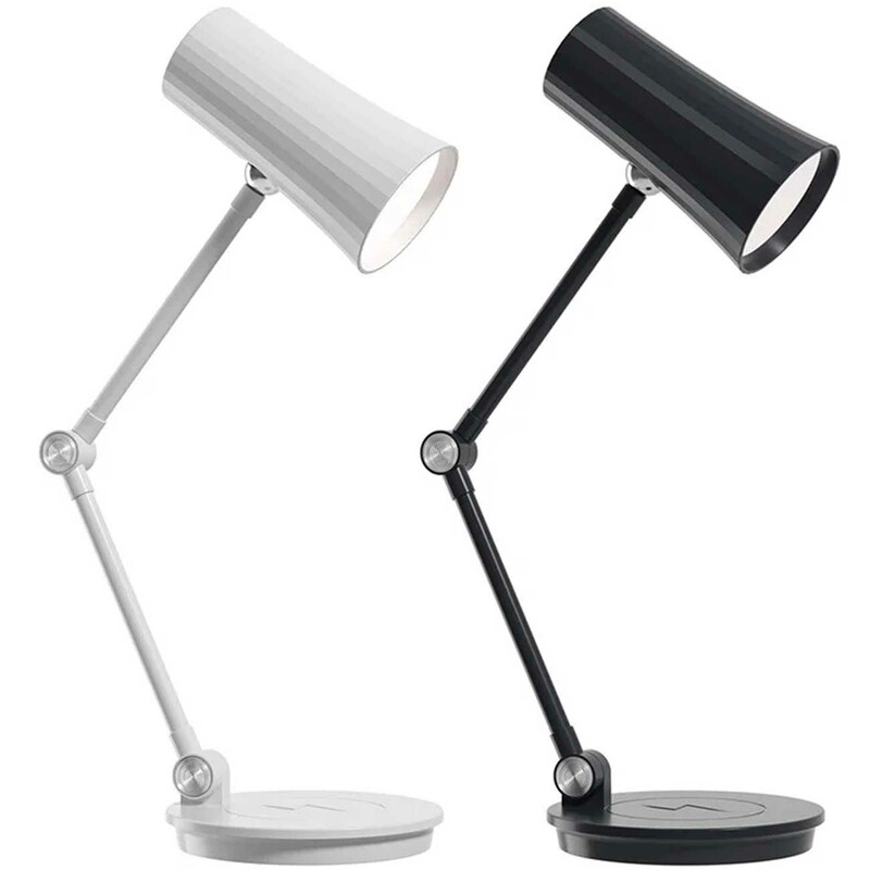 چراغ مطالعه رومیزی شارژی و شارژر وایرلس D09