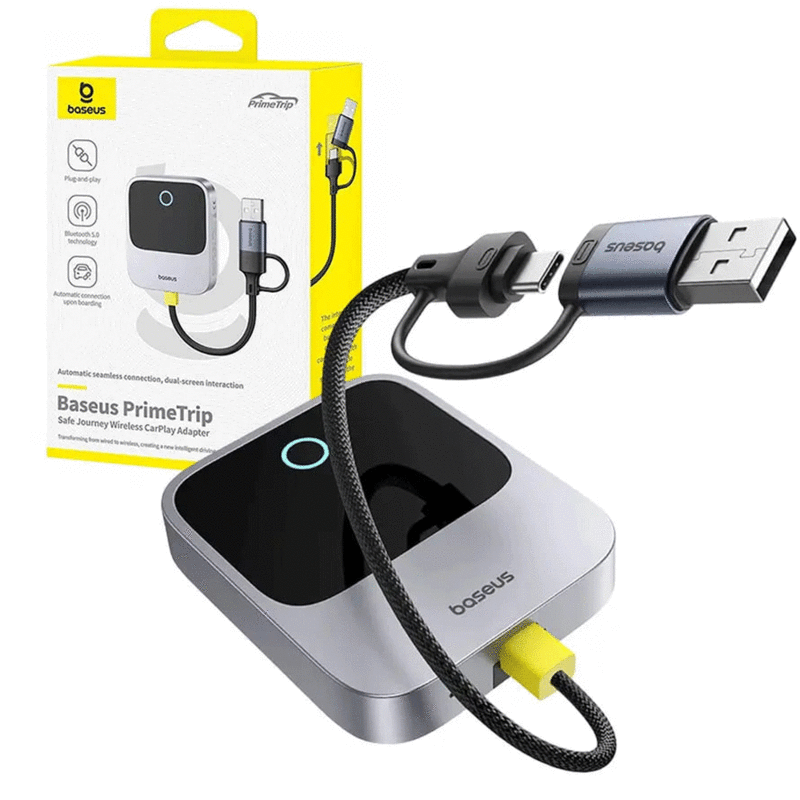 دانگل بلوتوث CarPlay خودرو بیسوس C10745100813-00 BS-CG027