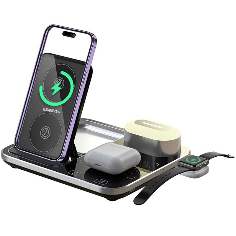 شارژر بی سیم 15 وات با نور رنگی R12