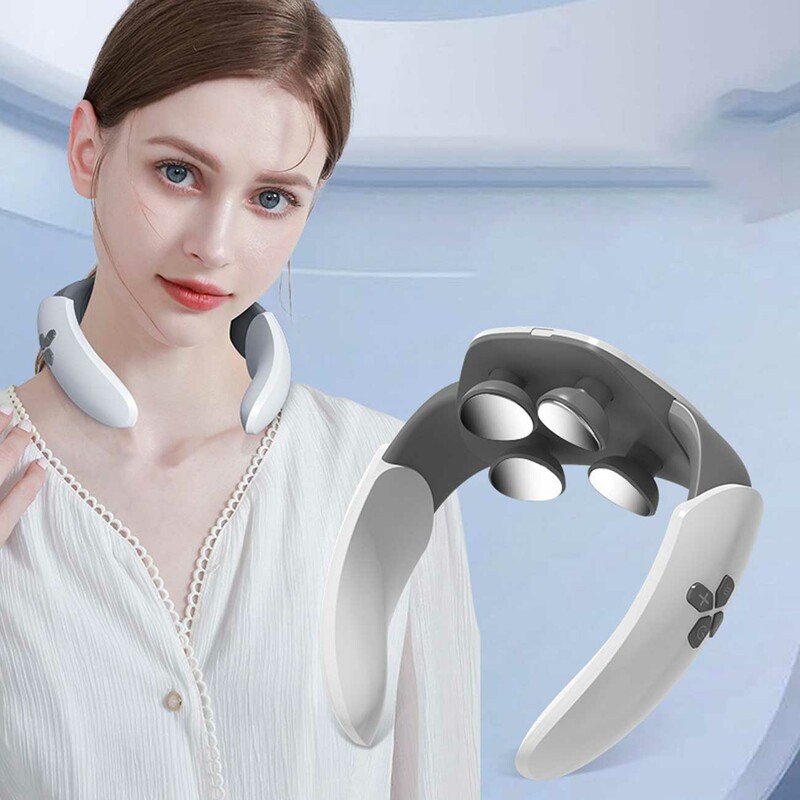 ماساژور گردن شارژی با قابلیت گرمایشی و فناوری TENS مدل KH960