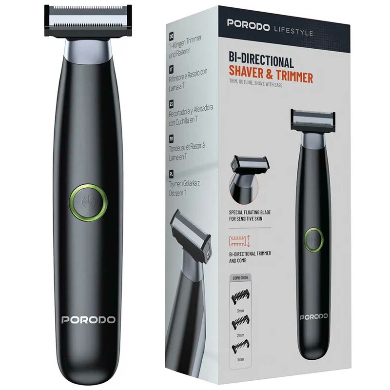 ریش‌تراش و ماشین اصلاح شارژی دو جهته پورودو Porodo PDLFST184BK