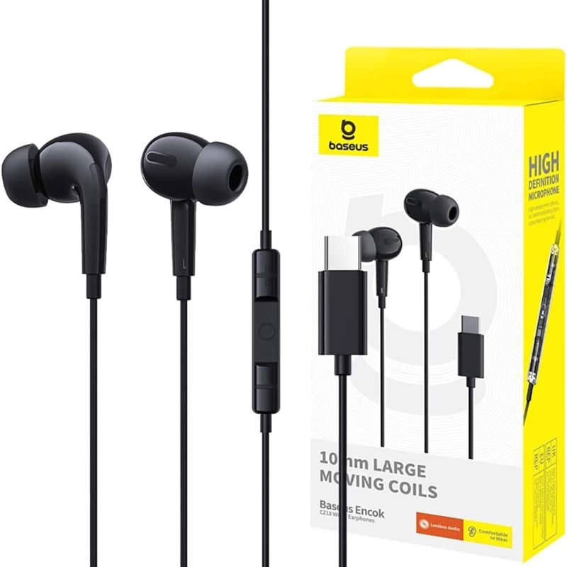 هندزفری سیمی تایپ سی بیسوس Baseus Encok CZ18