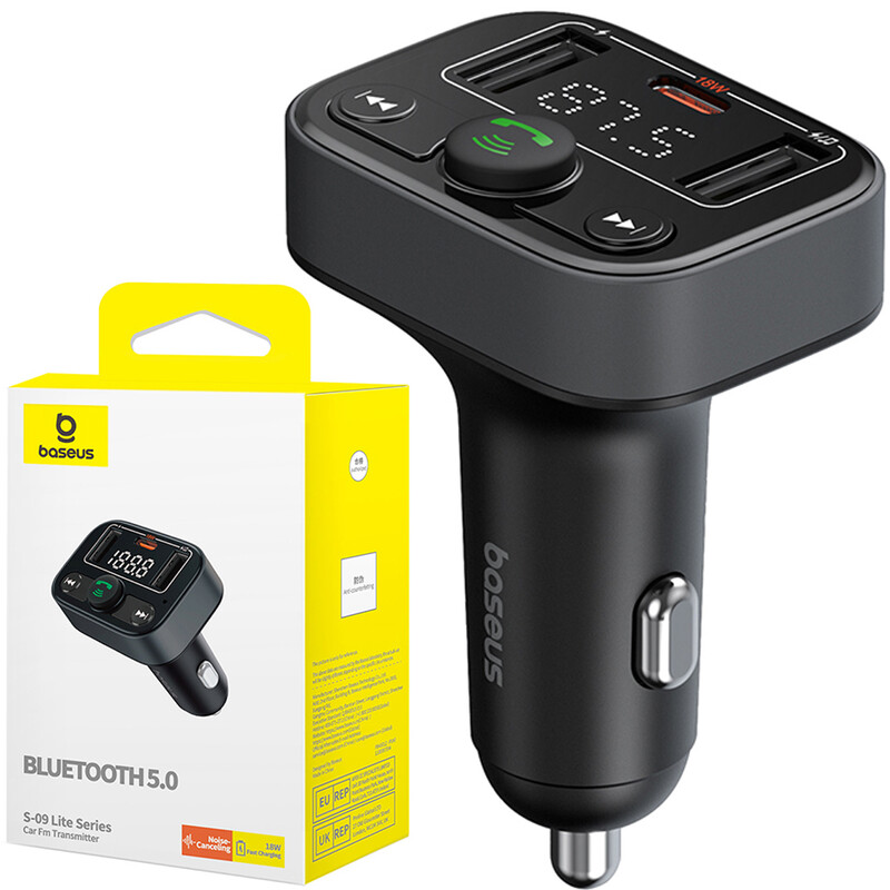 شارژر فندکی و پخش کننده بلوتوث بیسوس Baseus S-09 Lite C10762300113-00