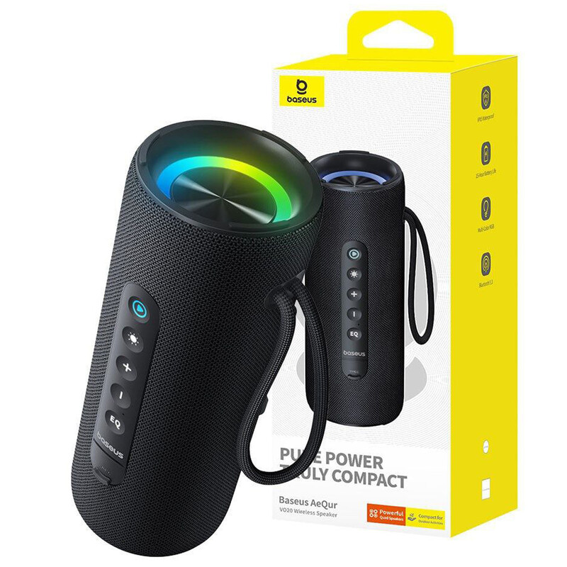 اسپیکر بلوتوثی قابل حمل شارژی بیسوس Baseus AeQur VO20 با نور RGB