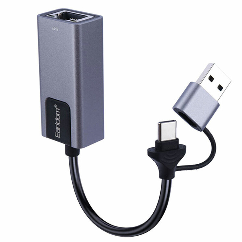 کارت تبدیل تا‌یپ‌سی و USB3.0 به LAN ارلدام ET-NC3