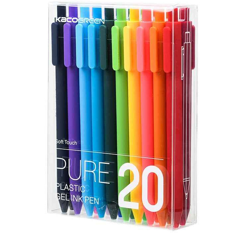 خودکار ژله‌ای کاکو (KACO) نوک 0.5 میلی‌متری 20 عددی مدل Colorful