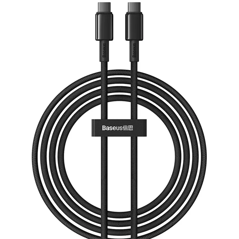 کابل دوسر تایپ سی 100 وات 5 آمپر دو متری بیسوس P10319800321