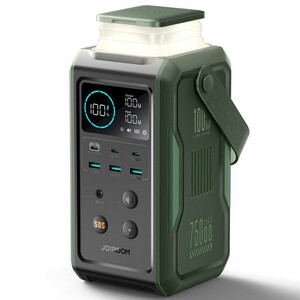 پاوربانک پرقدرت تایپ‌سی و یو‌اس‌بی 75000 وات دارای چراغ ال‌ای‌دی کمپینگ تاشو جویروم JR-PBF10