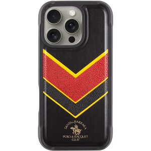 قاب مگنتی آیفون 16 پرومکس سانتا باربارا پولو راکت کلاب SB-IP16SPBAT-P6.9BLK-YEL