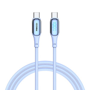 کابل سوپرفست شارژ دو سر تایپ سی 100 وات 1.2 متری رسی RS17CC